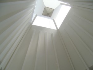 Atrium: Looking up into the atrium.